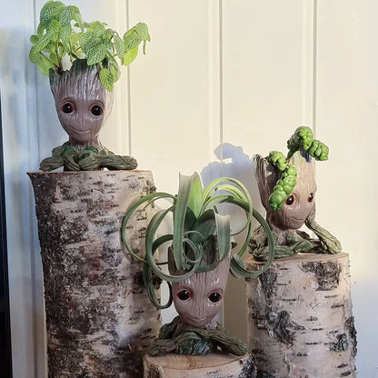 Home Decor Groot Planter – Flower Pot for Indoor Plants, Tree Man Statue Ornament, Anime Figure Art Craft, Perfect Gift for Kids and Men