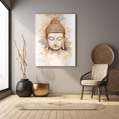 Nordic Tree of Life & Buddha Canvas Prints – Spiritual Wall Art for Modern Living Spaces