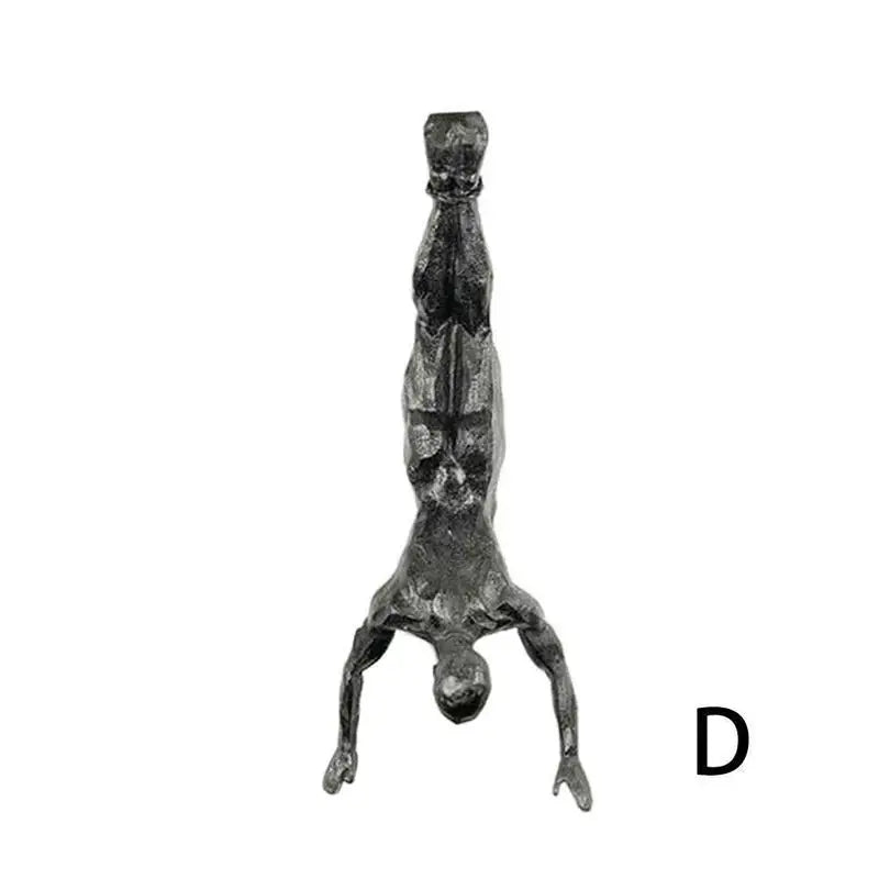 Athlete Rock Climbing Man Resin Sculpture – Creative Wall Hanging Decoration, Climber Statue Pendant