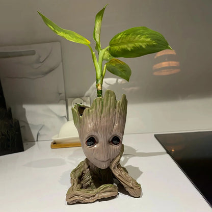 Home Decor Groot Planter – Flower Pot for Indoor Plants, Tree Man Statue Ornament, Anime Figure Art Craft, Perfect Gift for Kids and Men