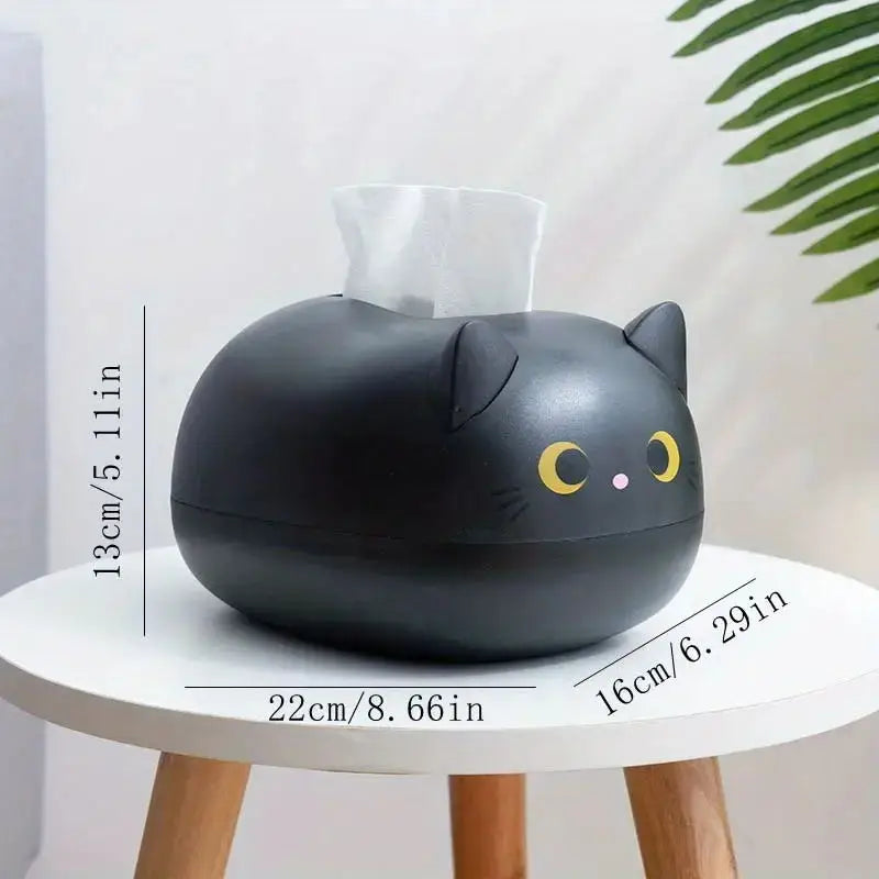 Adorable Cat Tissue Box – Nordic Style Napkin Holder for Kitchen, Desktop, and Bathroom Storage