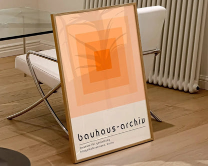 Modernist Bauhaus Geometric Canvas Poster – Retro Mid-Century Wall Art for Living Room & Home Décor