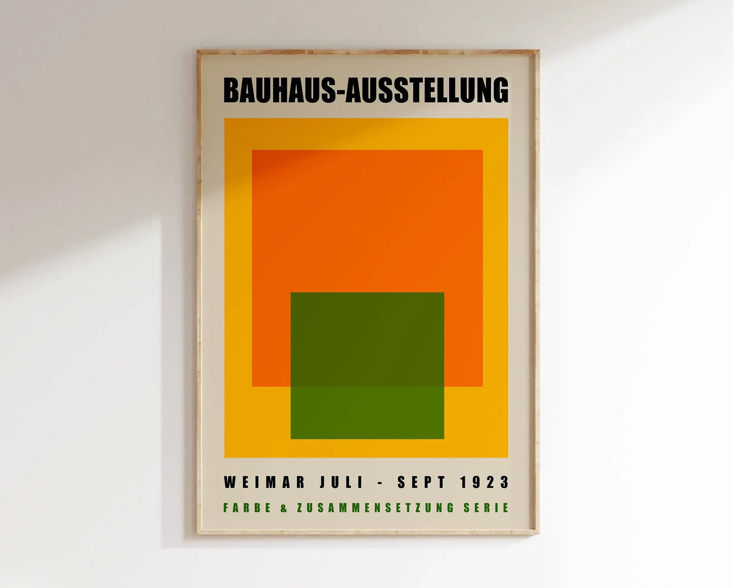 Modernist Bauhaus Geometric Canvas Poster – Retro Mid-Century Wall Art for Living Room & Home Décor