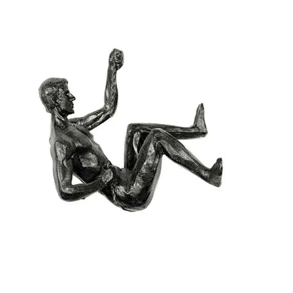 Athlete Rock Climbing Man Resin Sculpture – Creative Wall Hanging Decoration, Climber Statue Pendant