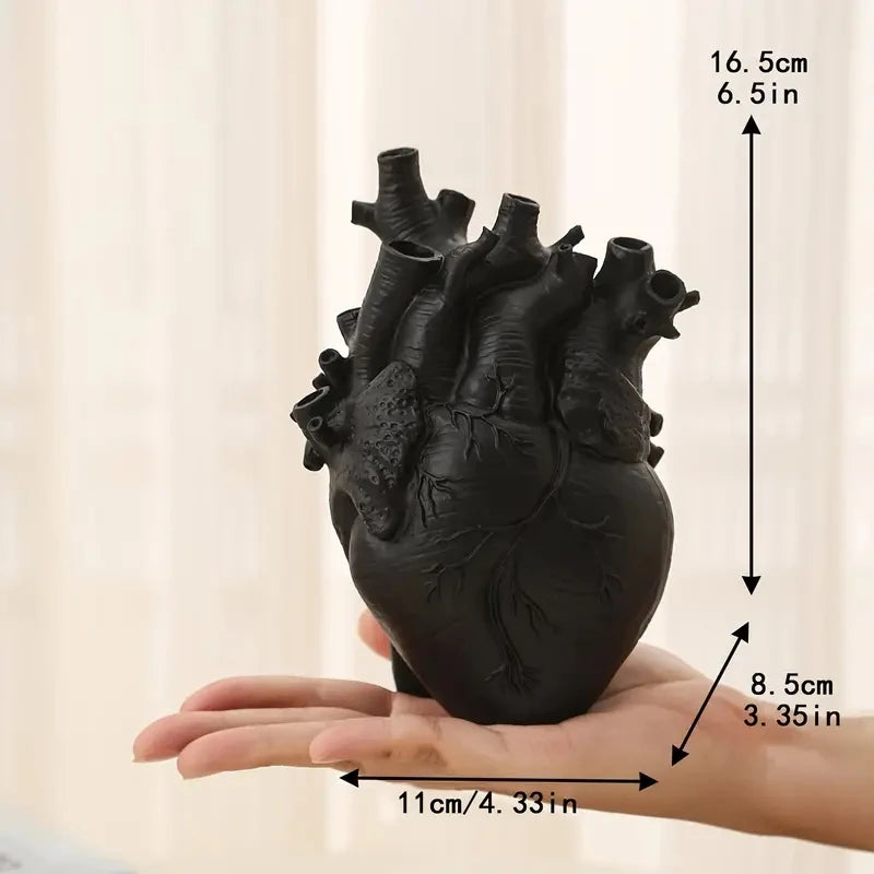 Heart-Shaped Resin Vase – A Unique Touch for Your Decor