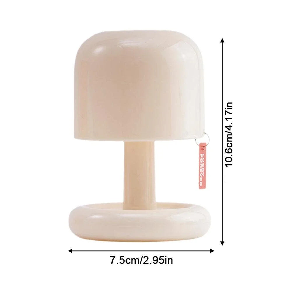 Modern Mushroom LED Night Light - Nordic Minimalist Table Lamp for Desktop, Coffee Bar, Living Room, and Home Decoration