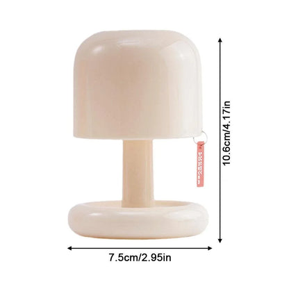 Modern Mushroom LED Night Light - Nordic Minimalist Table Lamp for Desktop, Coffee Bar, Living Room, and Home Decoration