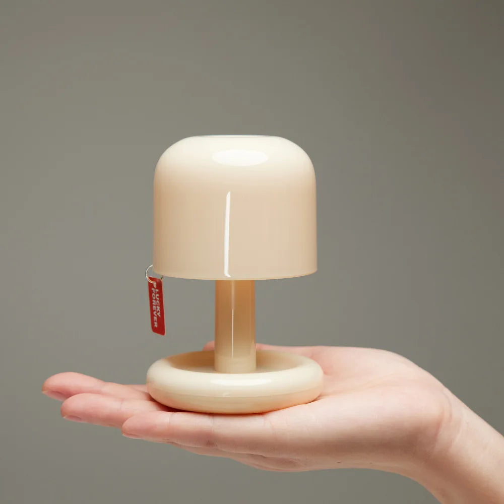 Modern Mushroom LED Night Light - Nordic Minimalist Table Lamp for Desktop, Coffee Bar, Living Room, and Home Decoration