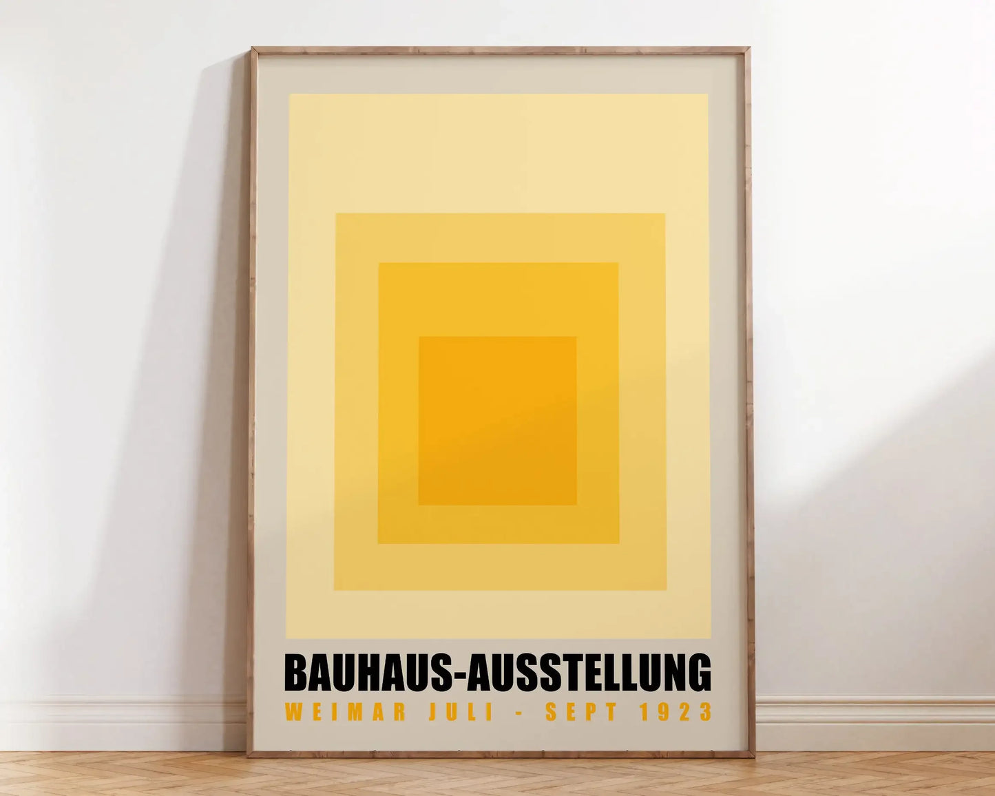 Modernist Bauhaus Geometric Canvas Poster – Retro Mid-Century Wall Art for Living Room & Home Décor